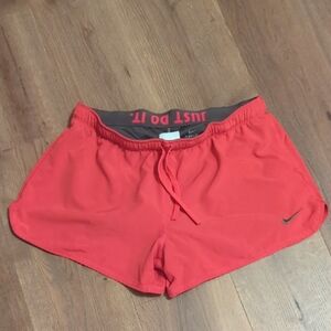 Nike Women's Bold Red Athletic Shorts